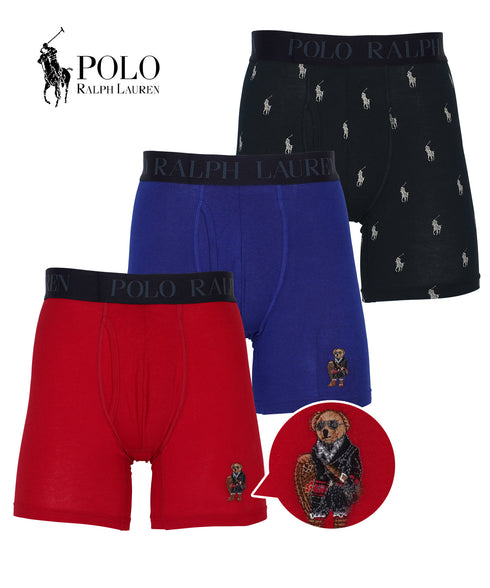 ポロ ラルフローレン POLO RALPH LAUREN 【3枚セット】Gift Sets メンズ ロングボクサーパンツ 下着 おしゃれ 人気 プレゼント 彼氏