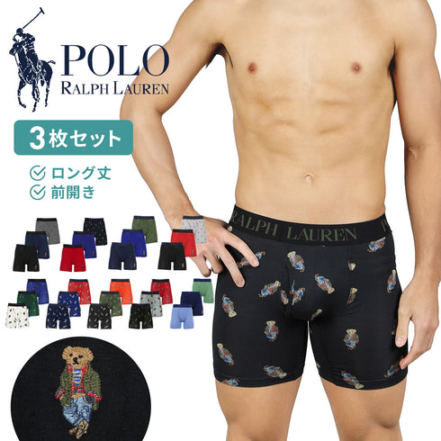 ポロ ラルフローレン POLO RALPH LAUREN 【3枚セット】Gift Sets メンズ ロングボクサーパンツ 下着 おしゃれ 人気 プレゼント 彼氏