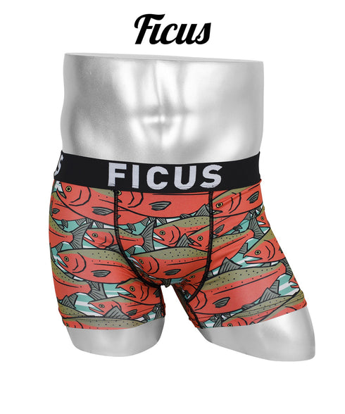 フィークス FICUS 魚群 メンズボクサーパンツ 【メール便】|下着 おしゃれ 人気 クリスマス プレゼント 彼氏