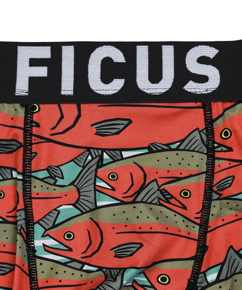 フィークス FICUS 魚群 メンズボクサーパンツ 【メール便】|下着 おしゃれ 人気 クリスマス プレゼント 彼氏