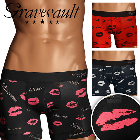 グレイブボールト Gravevault Kiss メンズ ショート ボクサーパンツ 【メール便】
