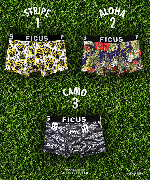 フィークス FICUS 阪神タイガース グッズ 2026 コラボ メンズボクサーパンツ 【メール便】