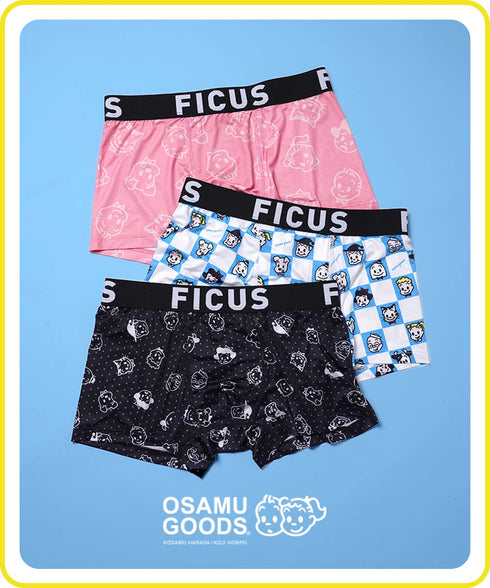 フィークス FICUS OSAMU GOODS コラボ メンズボクサーパンツ 【メール便】