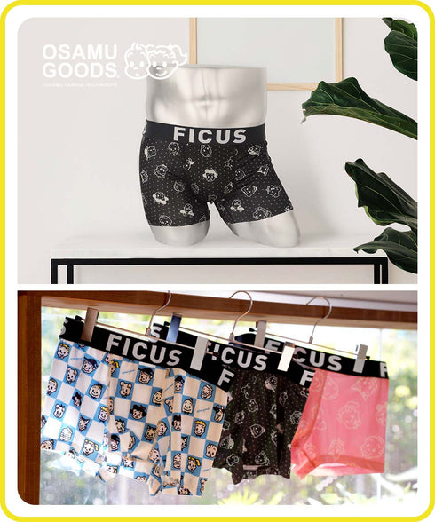 フィークス FICUS OSAMU GOODS コラボ メンズボクサーパンツ 【メール便】