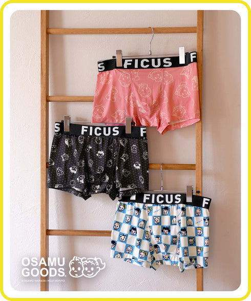 フィークス FICUS OSAMU GOODS コラボ メンズボクサーパンツ 【メール便】