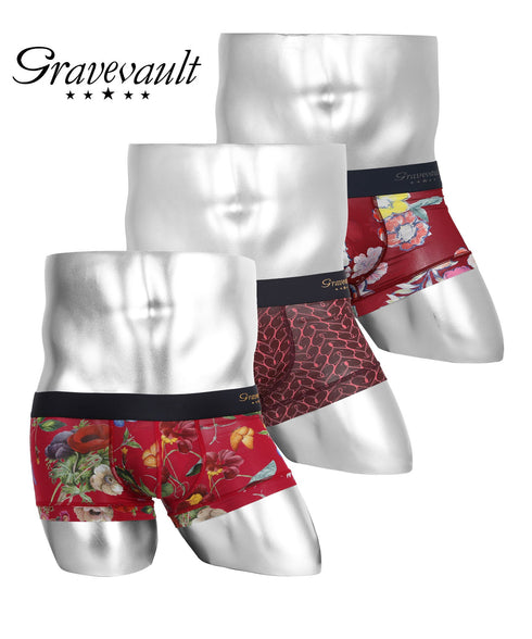 グレイブボールト Gravevault パンツの日企画 3枚セット メンズ ローライズ ボクサーパンツ