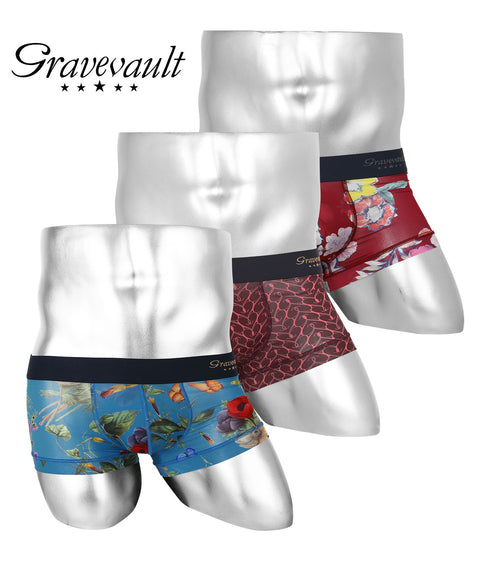グレイブボールト Gravevault パンツの日企画 3枚セット メンズ ローライズ ボクサーパンツ