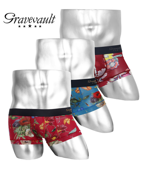 グレイブボールト Gravevault パンツの日企画 3枚セット メンズ ローライズ ボクサーパンツ