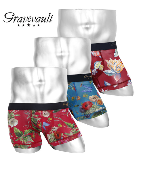 グレイブボールト Gravevault パンツの日企画 3枚セット メンズ ショート ボクサーパンツ