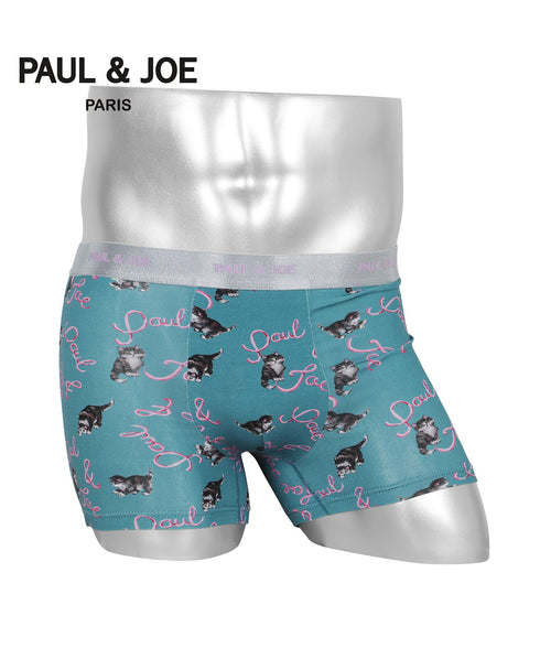 ポールアンドジョー PAUL&JOE ベア天子猫と毛糸柄プリント メンズ ボクサーパンツ 【メール便】