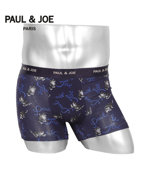 ポールアンドジョー PAUL&JOE ベア天子猫と毛糸柄プリント メンズ ボクサーパンツ 【メール便】