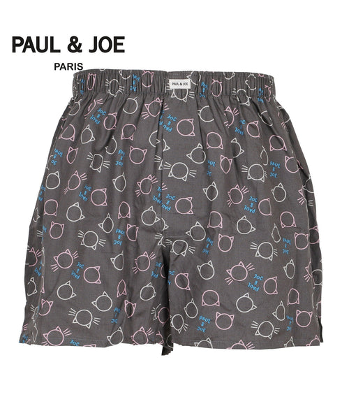 ポールアンドジョー PAUL&JOE ブロートサークル猫&ロゴプリント メンズ トランクス 【メール便】