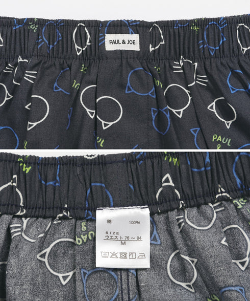 ポールアンドジョー PAUL&JOE ブロートサークル猫&ロゴプリント メンズ トランクス 【メール便】