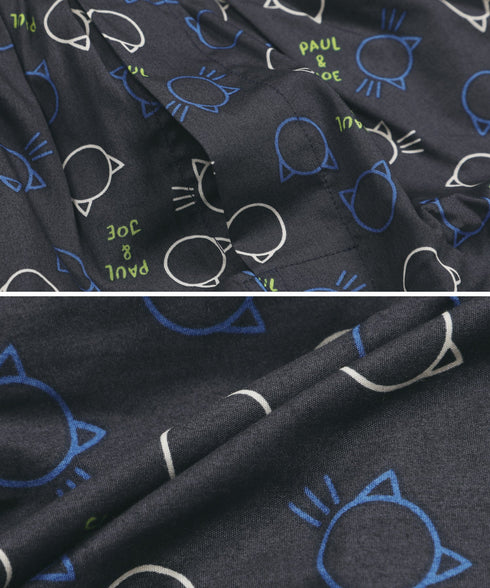 ポールアンドジョー PAUL&JOE ブロートサークル猫&ロゴプリント メンズ トランクス 【メール便】