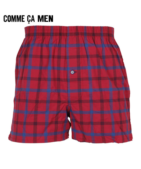 コムサメン COMME CA MEN 平ガングラフチェックストレッチ先染め メンズ トランクス 【メール便】