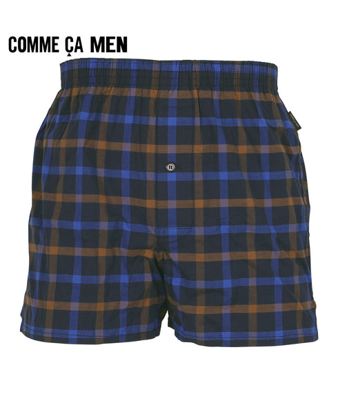 コムサメン COMME CA MEN 平ガングラフチェックストレッチ先染め メンズ トランクス 【メール便】