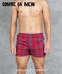 コムサメン COMME CA MEN 平ガングラフチェックストレッチ先染め メンズ トランクス 【メール便】