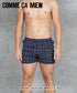 コムサメン COMME CA MEN 平ガングラフチェックストレッチ先染め メンズ トランクス 【メール便】
