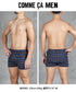 コムサメン COMME CA MEN 平ガングラフチェックストレッチ先染め メンズ トランクス 【メール便】