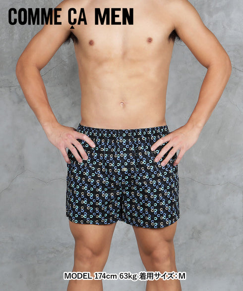 コムサメン COMME CA MEN ブロードC幾何学柄PT メンズ トランクス 【メール便】