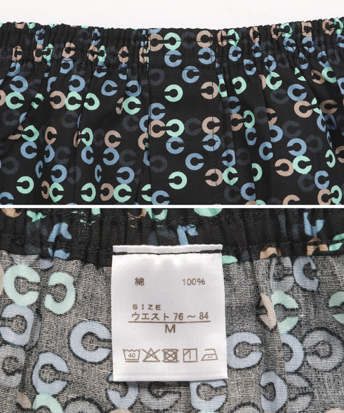 コムサメン COMME CA MEN ブロードC幾何学柄PT メンズ トランクス 【メール便】