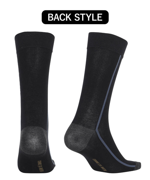 コムサメン COMME CA MEN センターライン メンズ クルーソックス 【メール便】