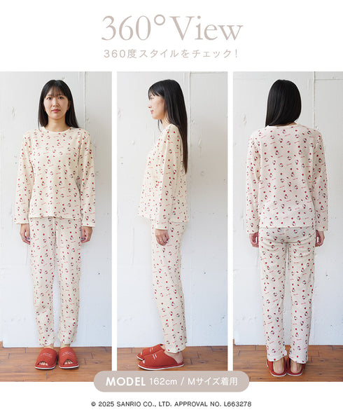 フルーツオブザルーム FRUIT OF THE LOOM FRUIT OF THE LOOM×サンリオキャラクターズ コラボルームウェア 上下セット