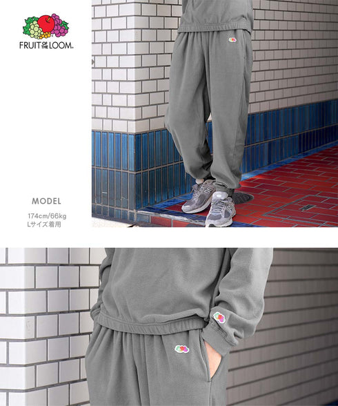 フルーツオブザルーム FRUIT OF THE LOOM FTL ミニフリース ルームウェア 上下セット