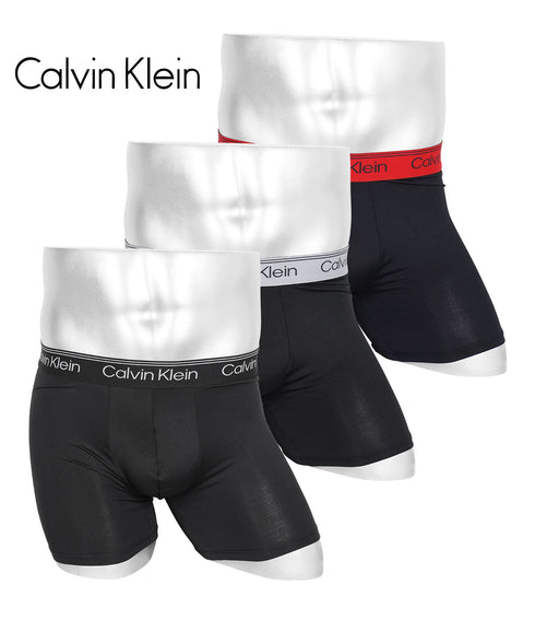 カルバンクライン Calvin Klein 【3枚セット】MICRO STRETCH RELAUNCH メンズ ロングボクサーパンツ 下着 おしゃれ 人気 プレゼント 彼氏