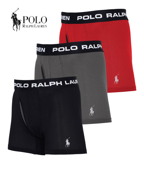 ポロ ラルフローレン POLO RALPH LAUREN 【3枚セット】Perfect Pouch Boxer Brief メンズ ロングボクサーパンツ
