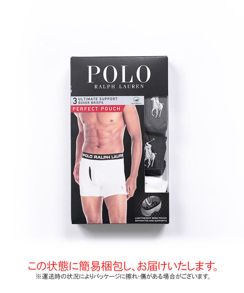 ポロ ラルフローレン POLO RALPH LAUREN 【3枚セット】Perfect Pouch Boxer Brief メンズ ロングボクサーパンツ 下着 おしゃれ 人気 プレゼント 彼氏