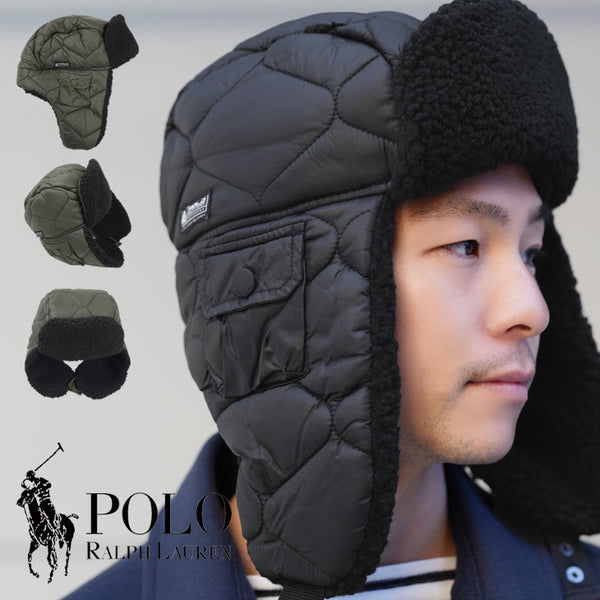 ポロ ラルフローレン POLO RALPH LAUREN SHERPA LINED PUFFER ボアフライトハット