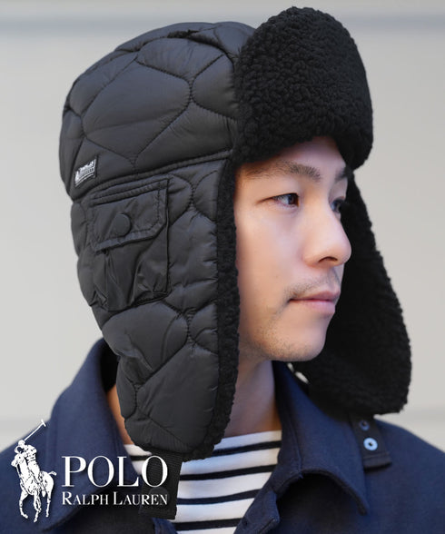 ポロ ラルフローレン POLO RALPH LAUREN SHERPA LINED PUFFER ボアフライトハット|おしゃれ 人気 クリスマス プレゼント 彼氏