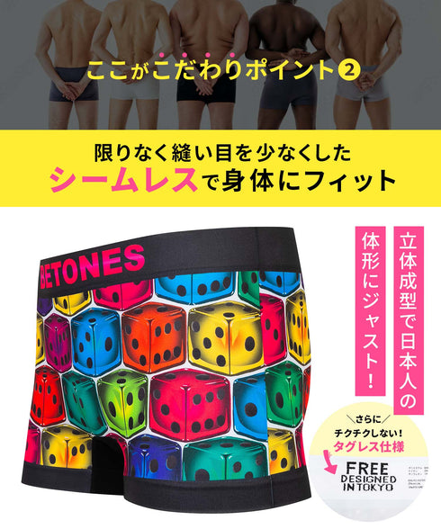 ビトーンズ BETONES DICE メンズ ボクサーパンツ 【メール便】
