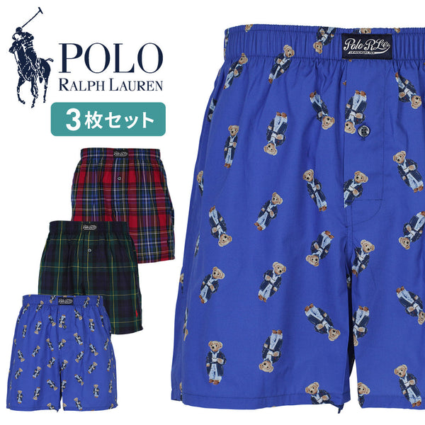 ポロ ラルフローレン POLO RALPH LAUREN 【3枚セット】Holiday Woven Gift Sets Boxer Brief メンズ トランクス