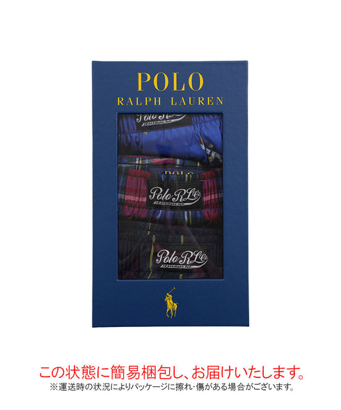 ポロ ラルフローレン POLO RALPH LAUREN 【3枚セット】Holiday Woven Gift Sets Boxer Brief メンズ トランクス