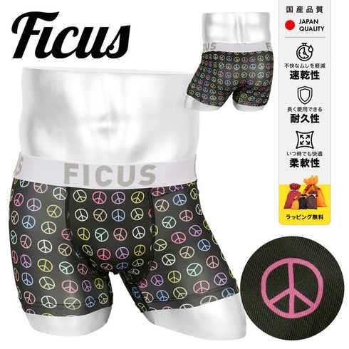 フィークス FICUS Peaceful メンズ ボクサーパンツ 【メール便】 プレゼント クリスマス ギフト 彼氏 夫 旦那