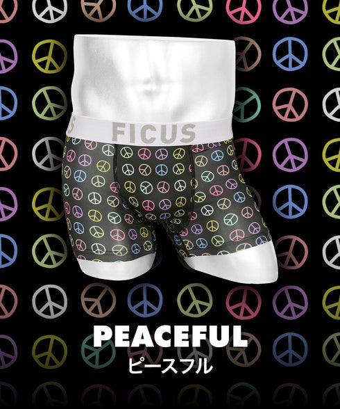 フィークス FICUS Peaceful メンズ ボクサーパンツ 【メール便】 プレゼント クリスマス ギフト 彼氏 夫 旦那