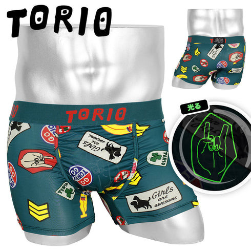 トリオ TORIO ワッペン メンズ ボクサーパンツ 【メール便】