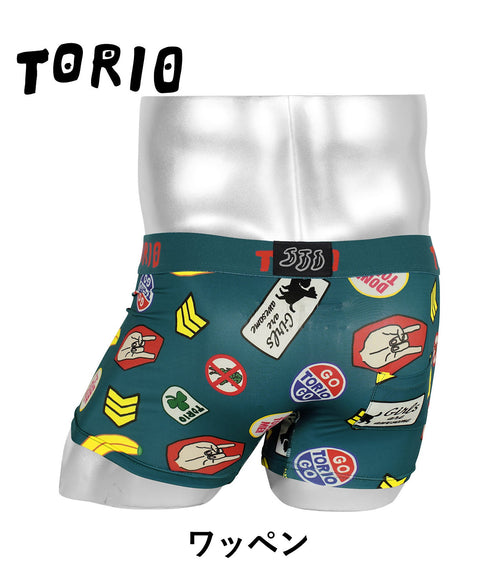 トリオ TORIO ワッペン メンズ ボクサーパンツ 【メール便】