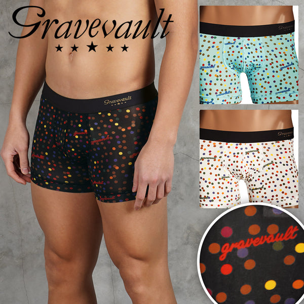 グレイブボールト Gravevault Dot メンズ ショート ボクサーパンツ 【メール便】|下着 おしゃれ 人気 高級 プレゼント 彼氏 キムタク
