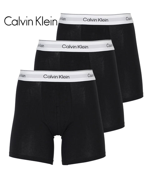 カルバンクライン Calvin Klein 【3枚セット】ICON COTTON STRETCH メンズ ロング ボクサーパンツ