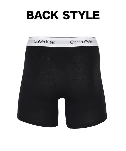 カルバンクライン Calvin Klein 【3枚セット】ICON COTTON STRETCH メンズ ロング ボクサーパンツ