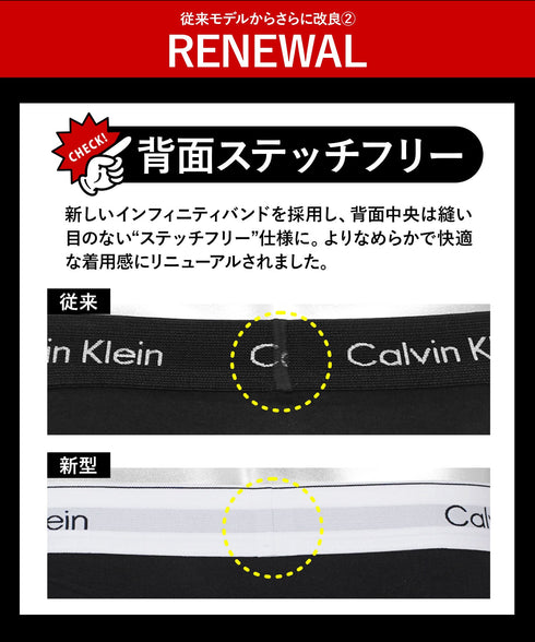 カルバンクライン Calvin Klein 【3枚セット】ICON COTTON STRETCH RELAXED メンズ ボクサーパンツ
