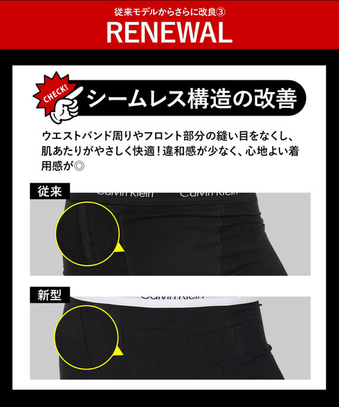 カルバンクライン Calvin Klein 【3枚セット】ICON COTTON STRETCH RELAXED メンズ ボクサーパンツ