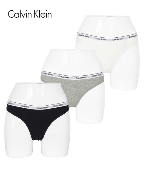 カルバンクライン Calvin Klein 【3枚セット】ICON MODERN LOGO 3PK レディース Tバック