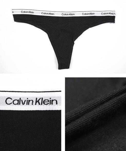 カルバンクライン Calvin Klein 【3枚セット】ICON MODERN LOGO 3PK レディース Tバック