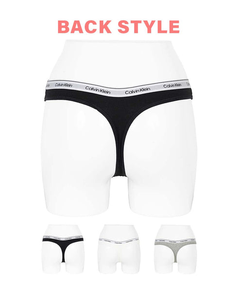 カルバンクライン Calvin Klein 【3枚セット】ICON MODERN LOGO 3PK レディース Tバック