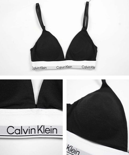 カルバンクライン Calvin Klein ICON COTTON MODAL LIGHTLY LINED TRIANGLE レディース ブラ 【メール便】