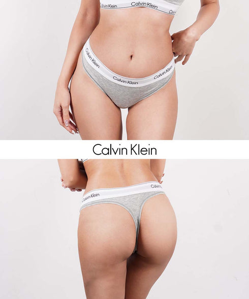 カルバンクライン Calvin Klein ICON COTTON MODAL THONG レディース Tバック 【メール便】